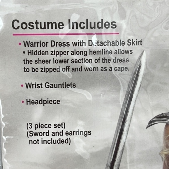 Dreamgirl Women's Glorious Gladiator Royal Warrior Halloween Costume Set Large - Picture 4 of 9